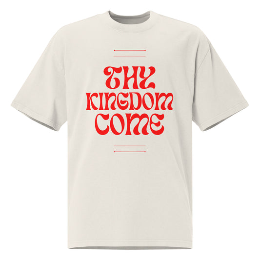 Thy Kingdom Come oversized faded t-shirt