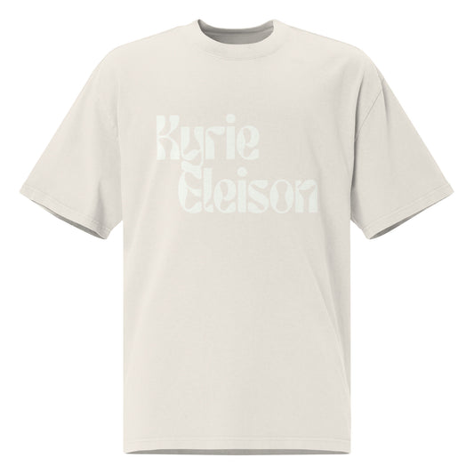 Kyrie cream oversized faded t-shirt
