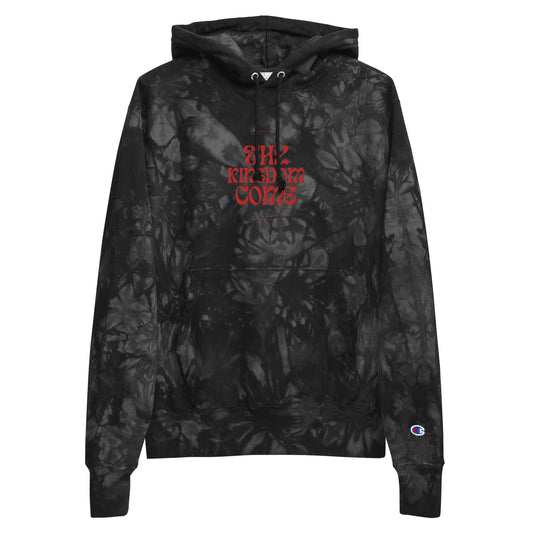 Thy Kingdom Come embroidered unisex Champion tie-dye hoodie