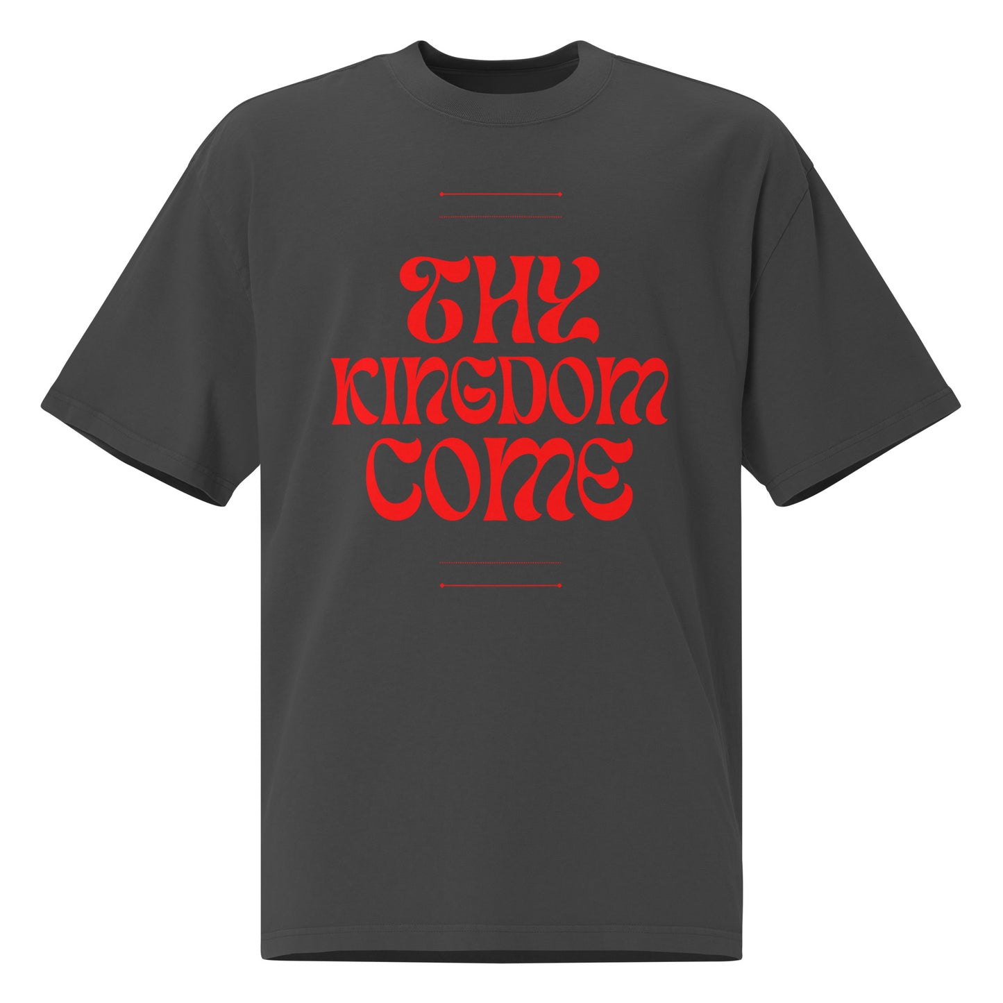 Thy Kingdom Come oversized faded t-shirt