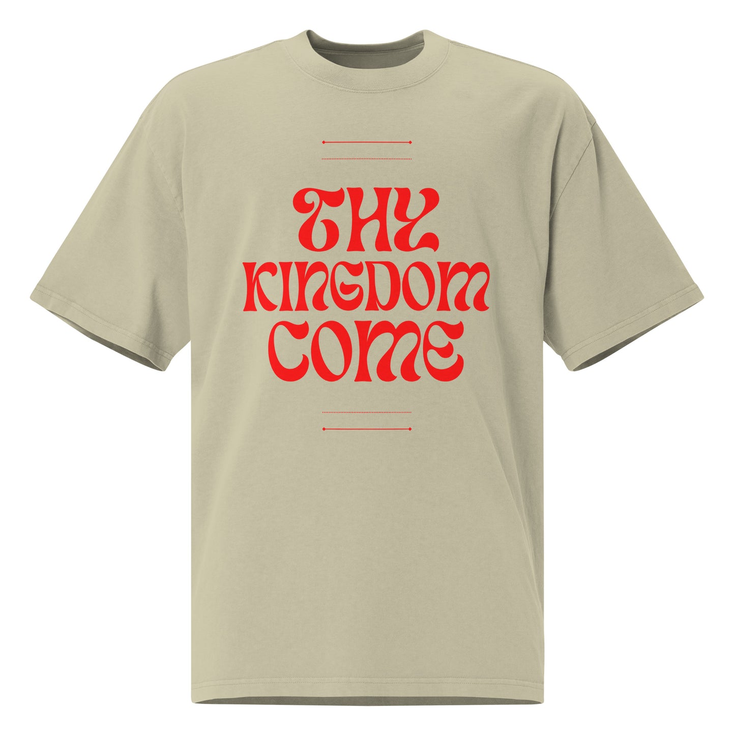 Thy Kingdom Come oversized faded t-shirt