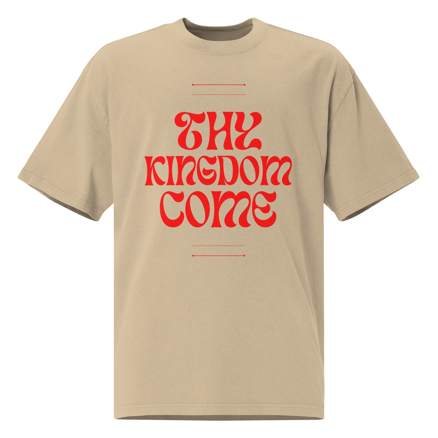 Thy Kingdom Come oversized faded t-shirt