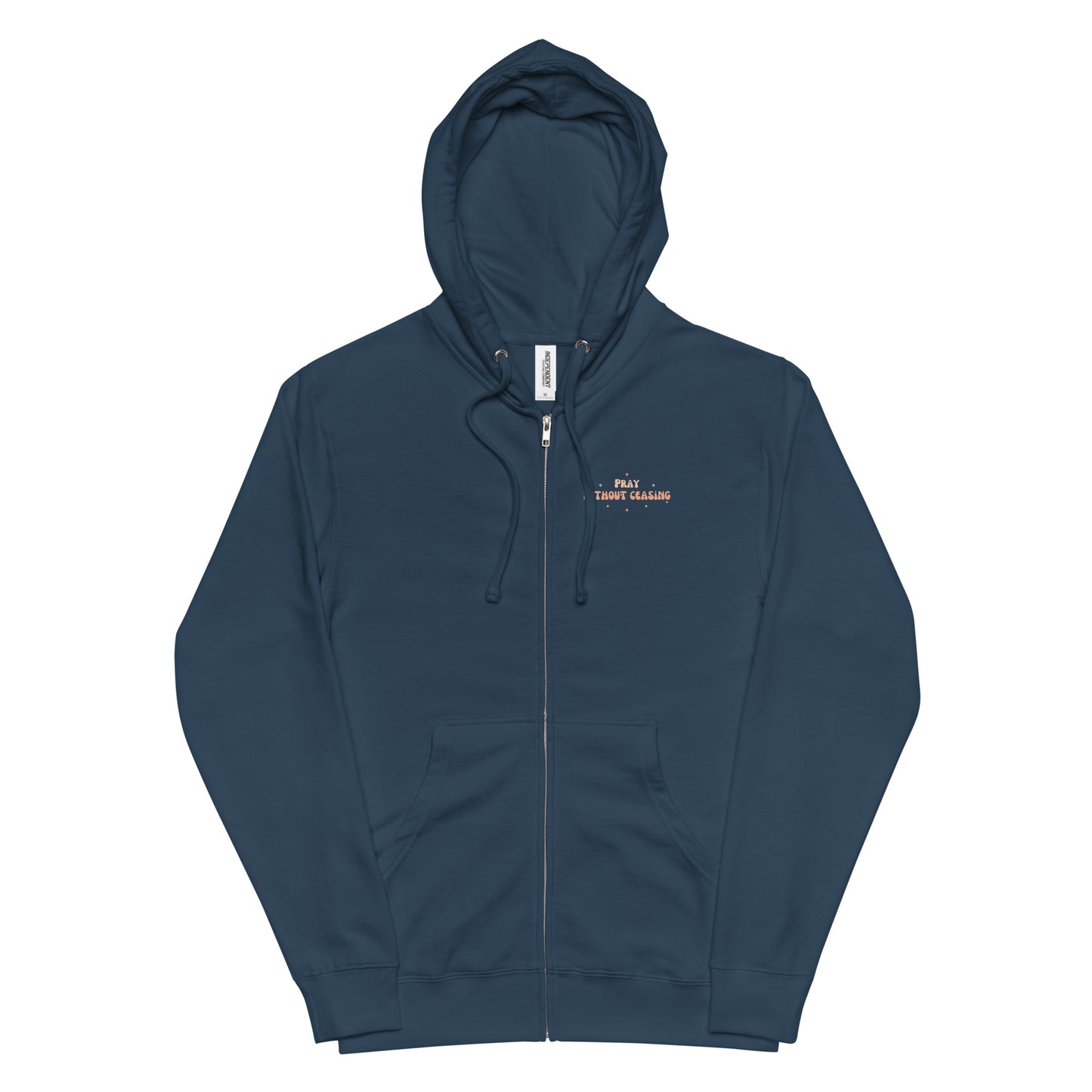 Pray without Ceasing fleece zip up hoodie (unisex)