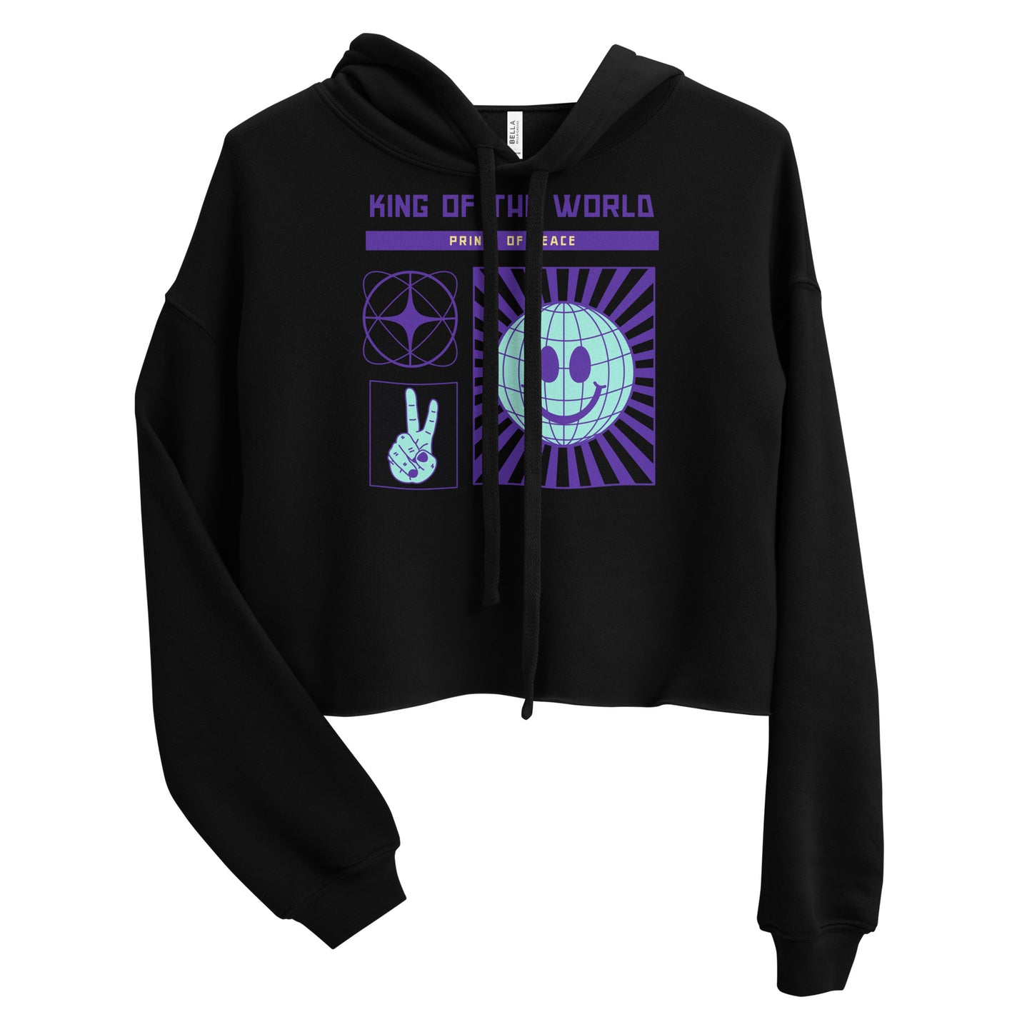 King of the World cropped hoodie