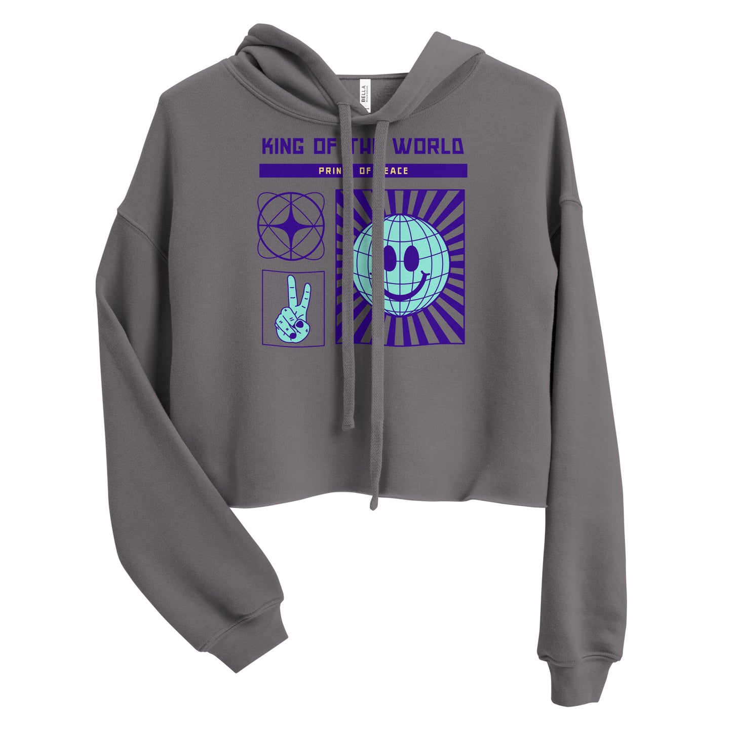 King of the World cropped hoodie